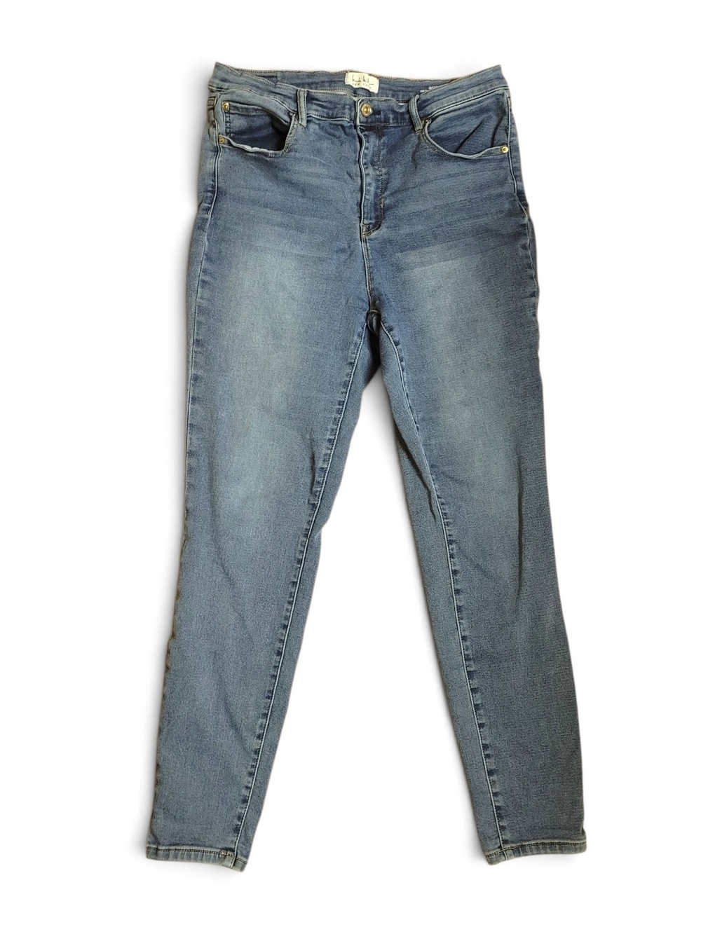 Nicole Miller New York Women's Soho High-Rise Ankle Skinny Jeans, Sz 14